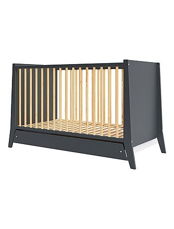 Lit bébé évolutif avec tiroir - ZOÉ - 120x60 cm