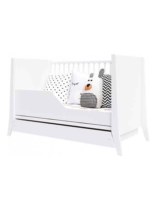 Lit bébé évolutif avec tiroir - ZOÉ - 120x60 cm - Kiabi Lit bébé évolutif avec tiroir - ZOÉ - 120x60 cm - Kiabi