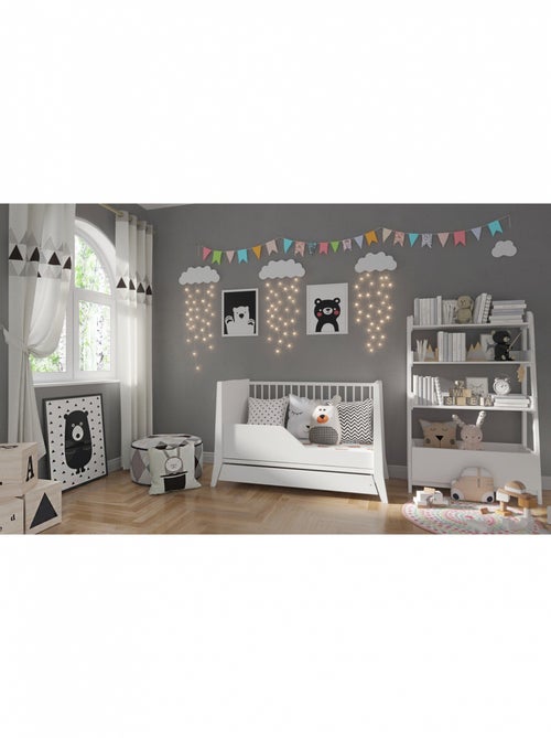 Lit bébé évolutif avec tiroir - ZOÉ - 120x60 cm - Kiabi Lit bébé évolutif avec tiroir - ZOÉ - 120x60 cm - Kiabi