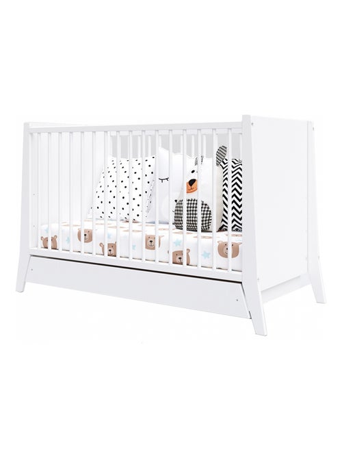 Lit bébé évolutif avec tiroir - ZOÉ - 120x60 cm - Kiabi Lit bébé évolutif avec tiroir - ZOÉ - 120x60 cm - Kiabi