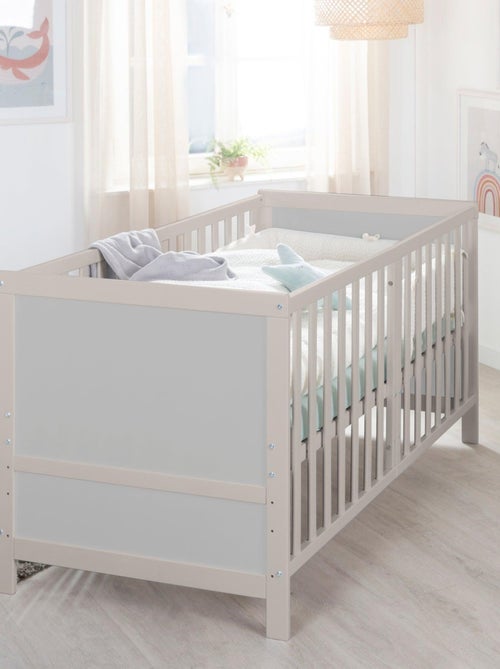 Lit bébé évolutif convertible en lit enfant jusqu'à 7 ans - Hauteur réglable - 'ROBA Easy Sleep' - Kiabi