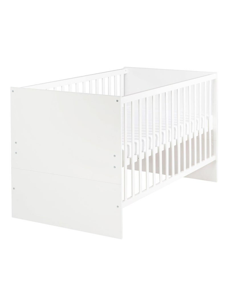 Lit bébé évolutif convertible en lit enfant jusqu'à 7 ans - 'Roba anton' Blanc - Kiabi