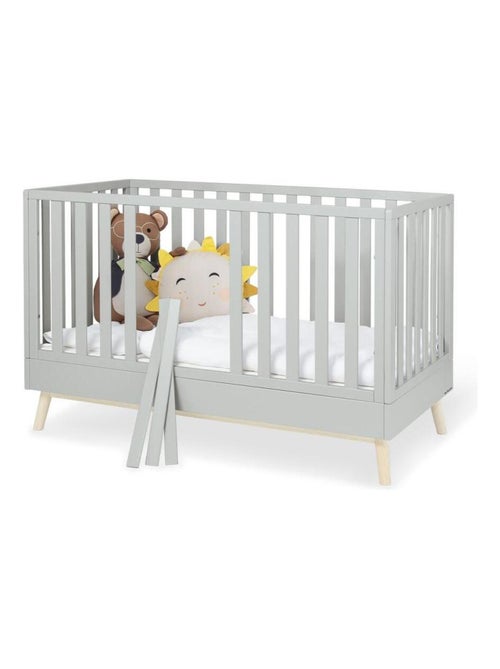 Lit bébé evolutif Dusk gris  - Kiabi