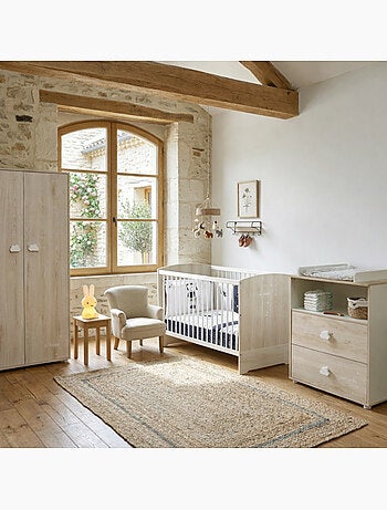 Lit bébé évolutif en bois - BABYPRICE