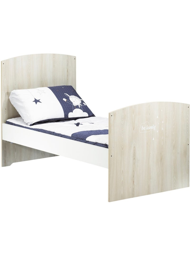 Lit bébé évolutif en bois - BABYPRICE Beige - Kiabi