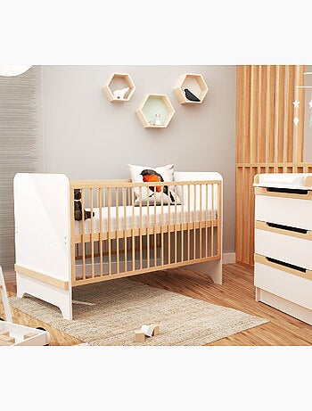 Lit bébé évolutif en bois carrousel