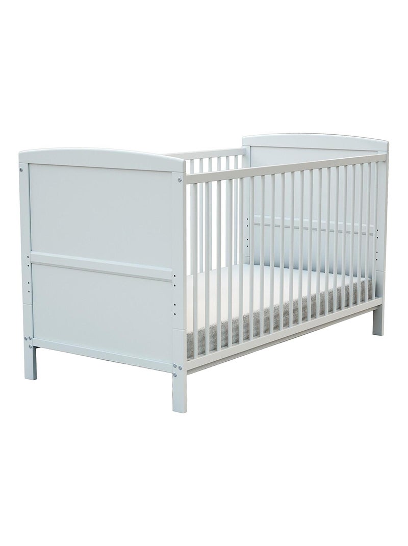 Lit bébé évolutif en bois ESSENTIEL Blanc - Kiabi