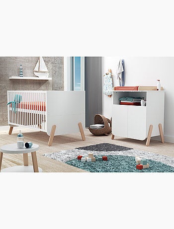 Lit bébé évolutif en bois pirate