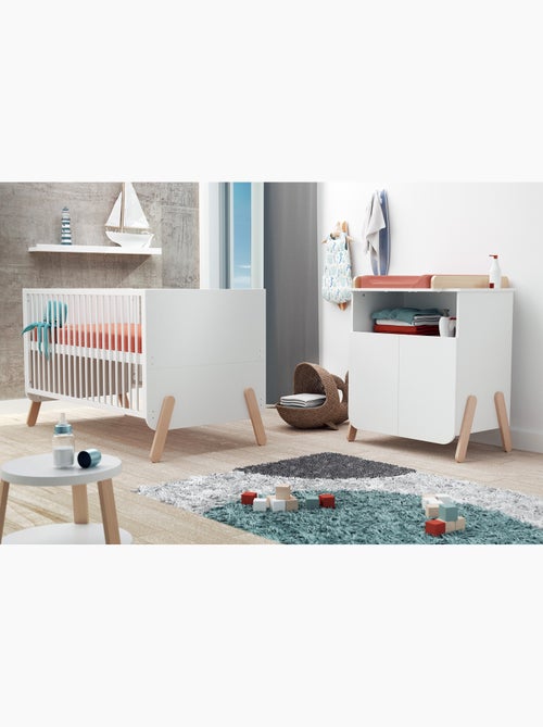 Lit bébé évolutif en bois pirate - Kiabi Lit bébé évolutif en bois pirate - Kiabi