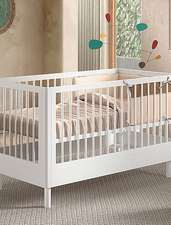 Lit bébé évolutif en hêtre massif AUBANE