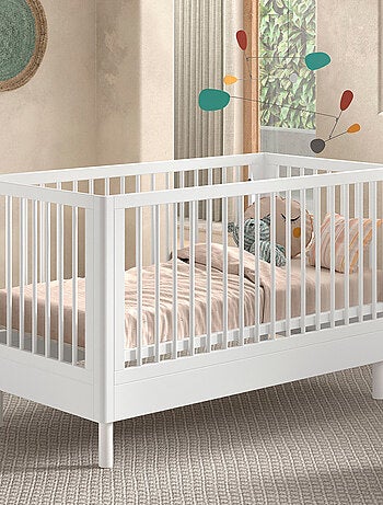 Lit bébé évolutif en hêtre massif AUBANE