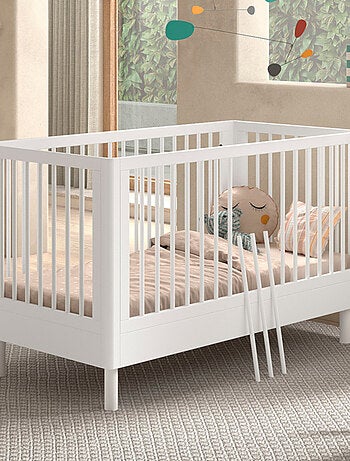 Lit bébé évolutif en hêtre massif AUBANE