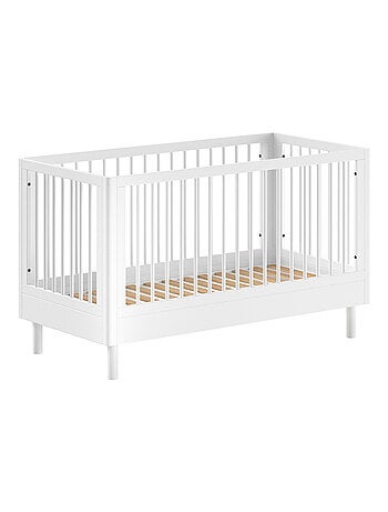 Lit bébé évolutif en hêtre massif AUBANE