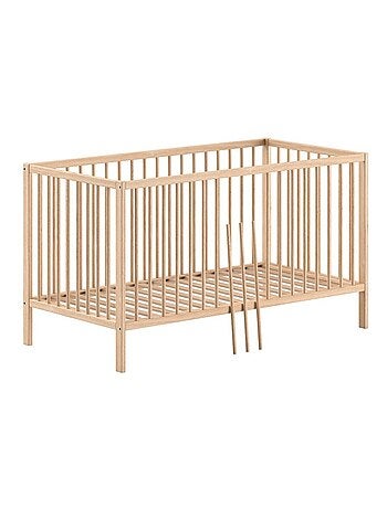 Lit bébé évolutif en hêtre massif PAOLA