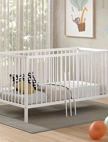 Lit bébé évolutif en hêtre massif PAOLA