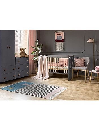 Lit bébé évolutif en lit junior avec sommier 3 hauteurs - kmbaby