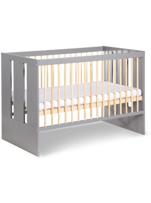 Lit bébé évolutif en lit junior avec sommier 3 hauteurs - kmbaby - Kiabi Lit bébé évolutif en lit junior avec sommier 3 hauteurs - kmbaby - Kiabi