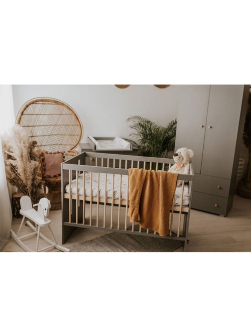 Lit bébé évolutif en lit junior avec sommier 3 hauteurs - kmbaby - Kiabi Lit bébé évolutif en lit junior avec sommier 3 hauteurs - kmbaby - Kiabi