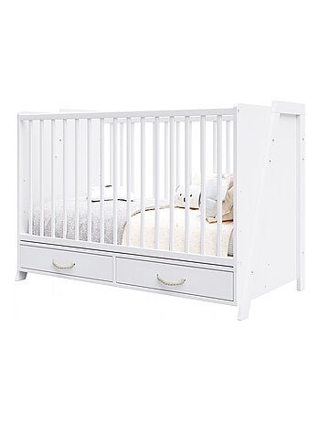 Lit bébé évolutif et Bureau 2 en 1- LIV - 120x60 cm