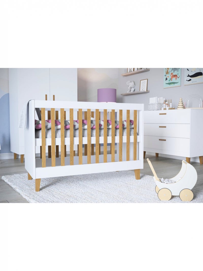 Lit Bébé Evolutif Kubi Blanc - Kiabi