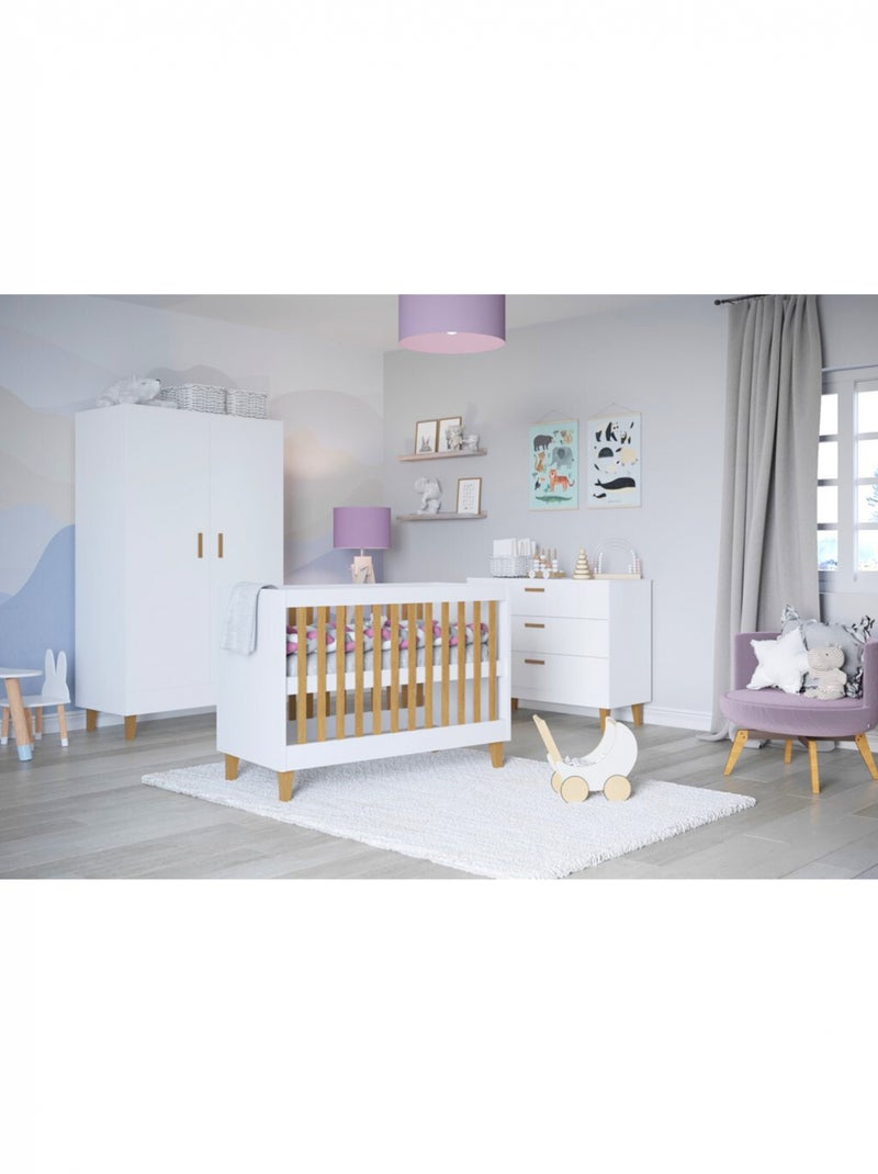 Lit Bébé Evolutif Kubi Blanc - Kiabi