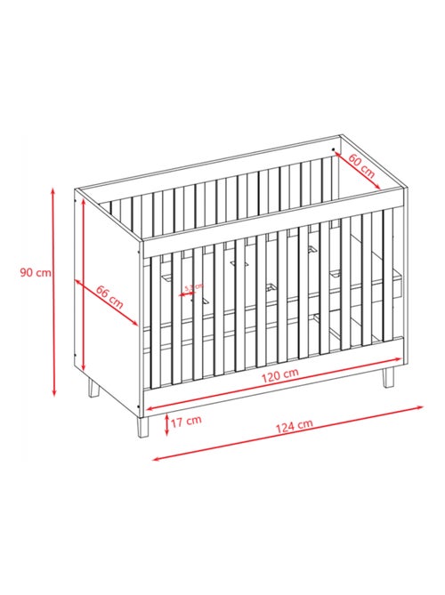 Lit Bébé Evolutif Kubi - Kiabi