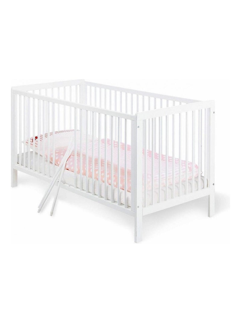 Lit bebe Evolutif 'Pinolino' Lenny L 144 x P 75 x H 85 Rouge - Kiabi