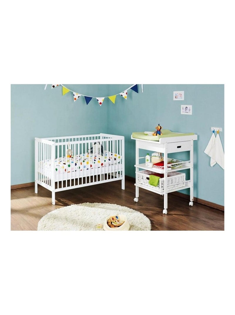 Lit bebe Evolutif 'Pinolino' Lenny L 144 x P 75 x H 85 Rouge - Kiabi