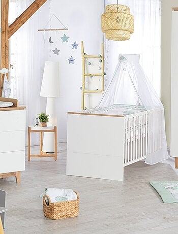 Lit bébé évolutif scandinave convertible en lit enfant 'Finn' ROBA