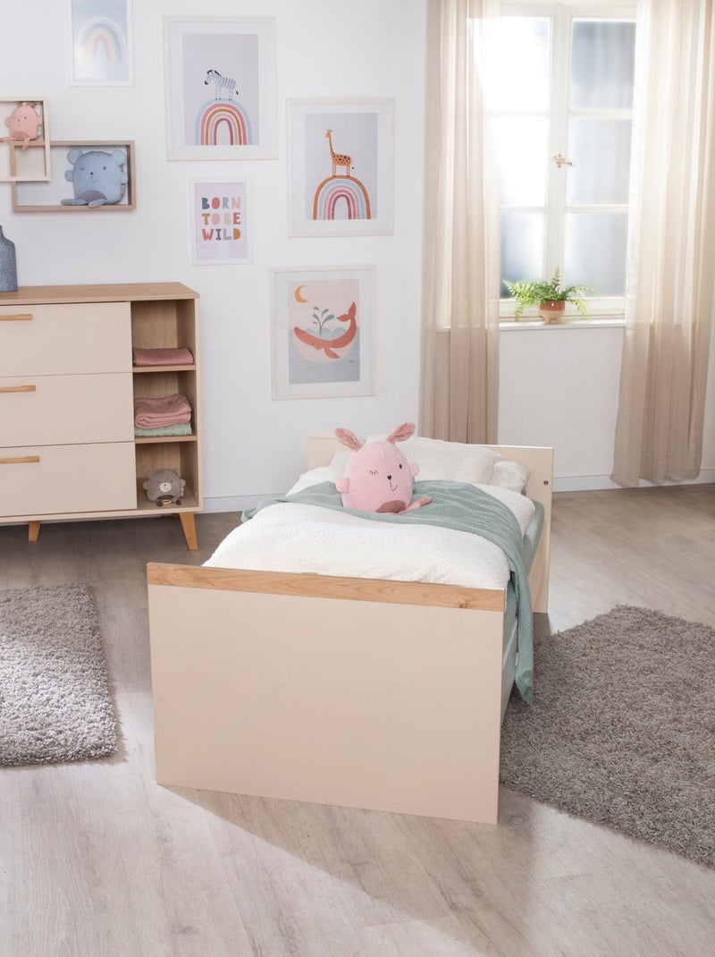 Lit bébé évolutif transformable en lit junior 'Jil' ROBA Beige coquille - Kiabi