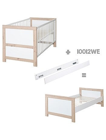 Lit bébé évolutif transformable en lit junior 'Malo' ROBA