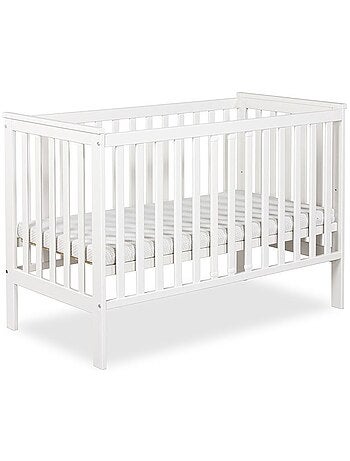Lit bébé iwo sans matelas en bois de hêtre, sommier réglable - kmbaby