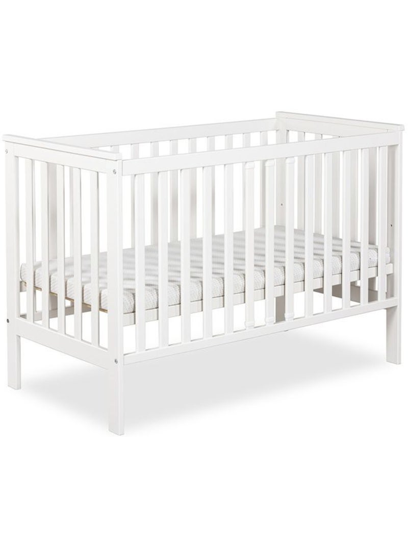 Lit bébé iwo sans matelas en bois de hêtre, sommier réglable - kmbaby Blanc - Kiabi