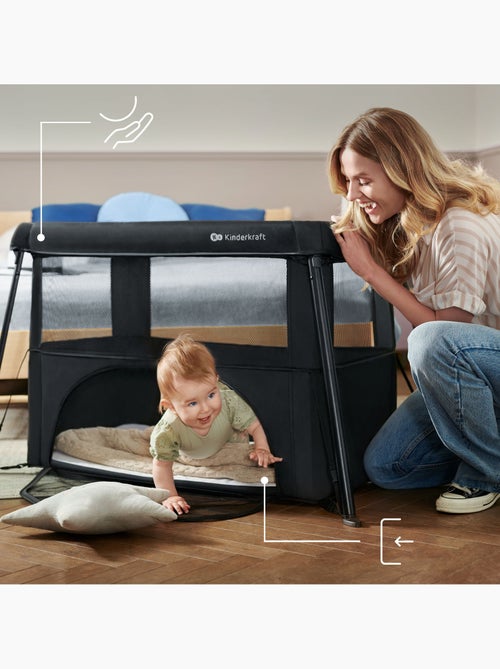 Lit Bébé Kinderkraft CAMI 3 en 1 avec Sommier 2 Niveaux, Lit Parapluie, Parc et Sac à Dos - Kiabi Lit Bébé Kinderkraft CAMI 3 en 1 avec Sommier 2 Niveaux, Lit Parapluie, Parc et Sac à Dos - Kiabi