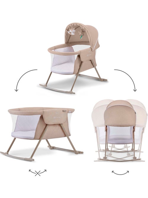 Lit bébé Kinderkraft LOVI 3 EN 1 avec berceau, lit de voyage, moustiquaire et jouets suspendus - Kiabi Lit bébé Kinderkraft LOVI 3 EN 1 avec berceau, lit de voyage, moustiquaire et jouets suspendus - Kiabi