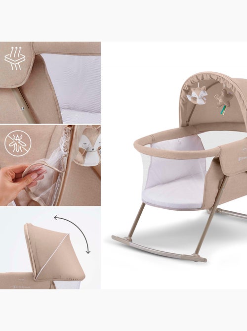 Lit bébé Kinderkraft LOVI 3 EN 1 avec berceau, lit de voyage, moustiquaire et jouets suspendus - Kiabi Lit bébé Kinderkraft LOVI 3 EN 1 avec berceau, lit de voyage, moustiquaire et jouets suspendus - Kiabi
