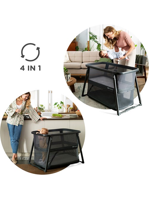 Lit bébé Kinderkraft SOFI PLUS 4 en 1 avec berceau, parc, matelas inclus et pliage en 5 secondes - Kiabi