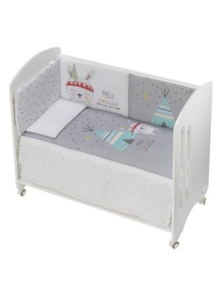 Lit Bébé Lovely Premium avec 3 Pcs textiles  Tipi Oso Gris
