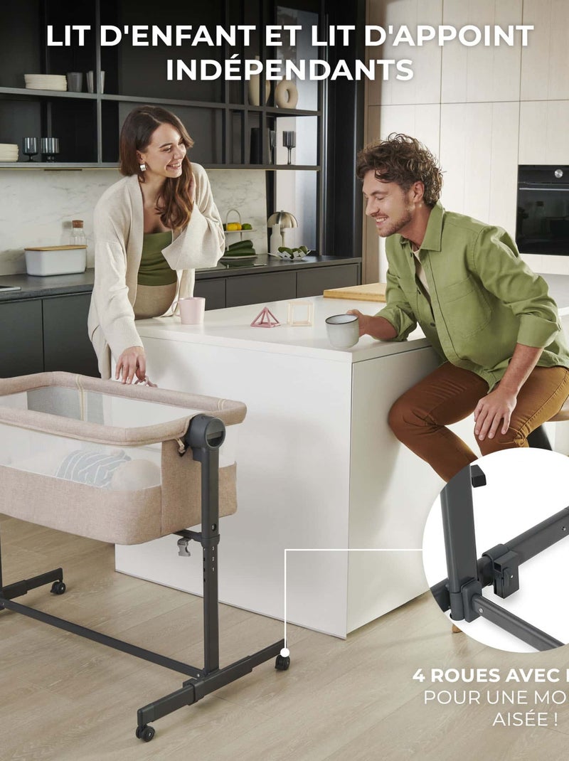 Lit bebe multifonction cododo et berceau Gris - Kiabi