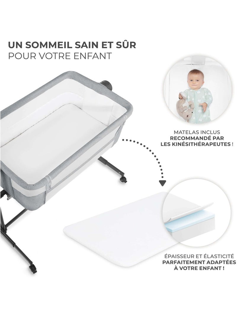 Lit bebe multifonction cododo et berceau Gris - Kiabi