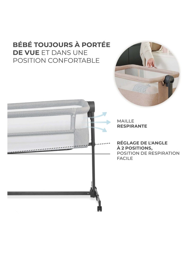 Lit bebe multifonction cododo et berceau Gris - Kiabi