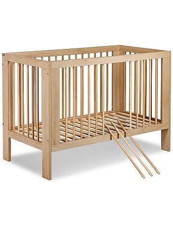 Lit bébé ollo sans matelas en bois de hêtre, sommier réglable - kmbaby