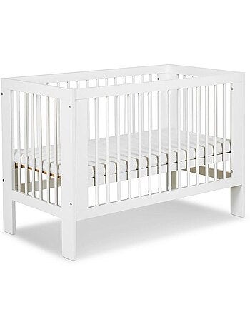 Lit bébé ollo sans matelas en bois de hêtre, sommier réglable - kmbaby