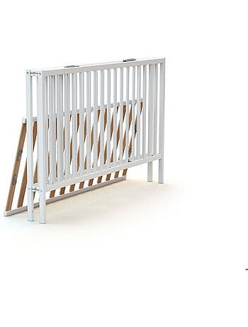 Lit bébé pliant - 60 x 120 cm - webaby - flex - blanc