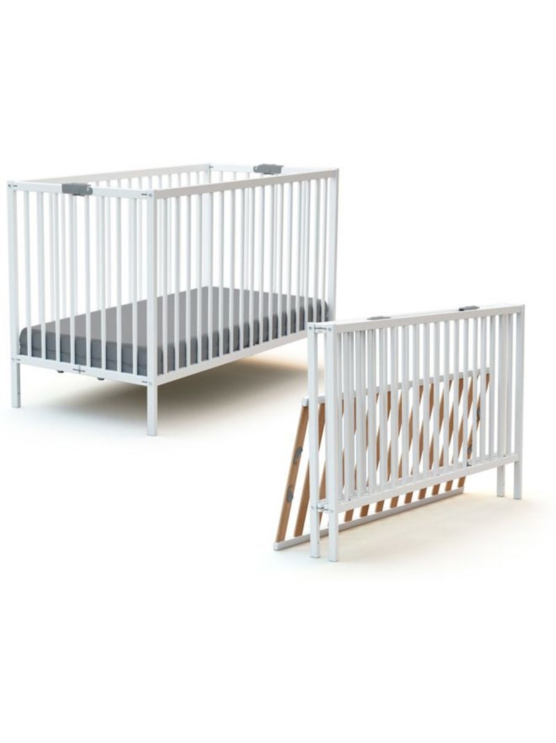 Lit bébé pliant - 60 x 120 cm - webaby - flex - blanc Blanc - Kiabi