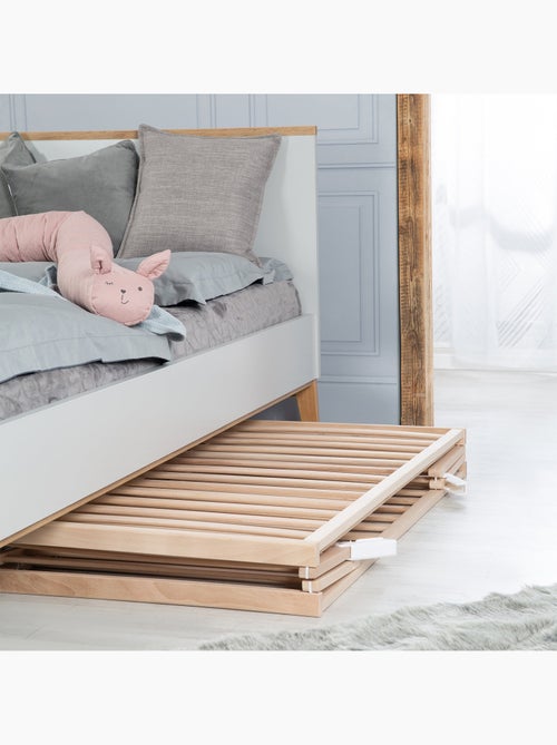 Lit bébé pliant 60 x 120 avec roulettes et hauteur réglable 'Fold Up' ROBA - Kiabi Lit bébé pliant 60 x 120 avec roulettes et hauteur réglable 'Fold Up' ROBA - Kiabi