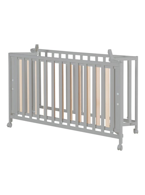 Lit bébé pliant 60 x 120 avec roulettes et hauteur réglable 'Fold Up' ROBA - Kiabi Lit bébé pliant 60 x 120 avec roulettes et hauteur réglable 'Fold Up' ROBA - Kiabi