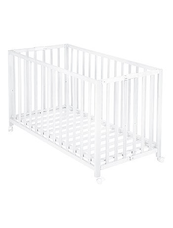 Lit bébé pliant avec roulettes et hauteur réglable 'Roba Fold Up'