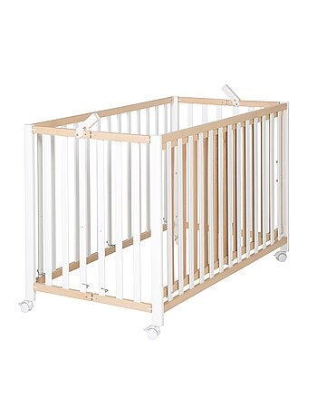 Lit bébé pliant avec roulettes et hauteur réglable 'Roba Fold Up'