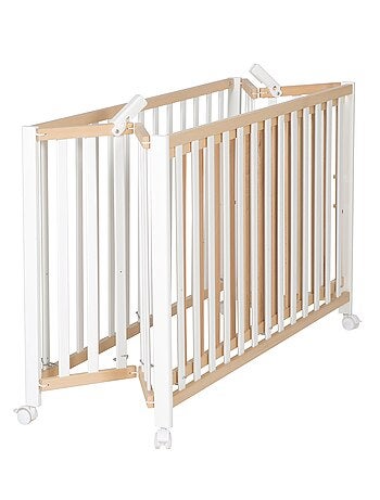 Lit bébé pliant avec roulettes et hauteur réglable 'Roba Fold Up'